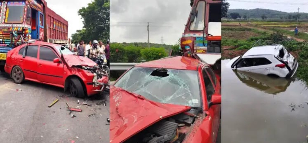 44 వ జాతీయ రహదారిపై ఘోర రోడ్డు ప్రమాదం