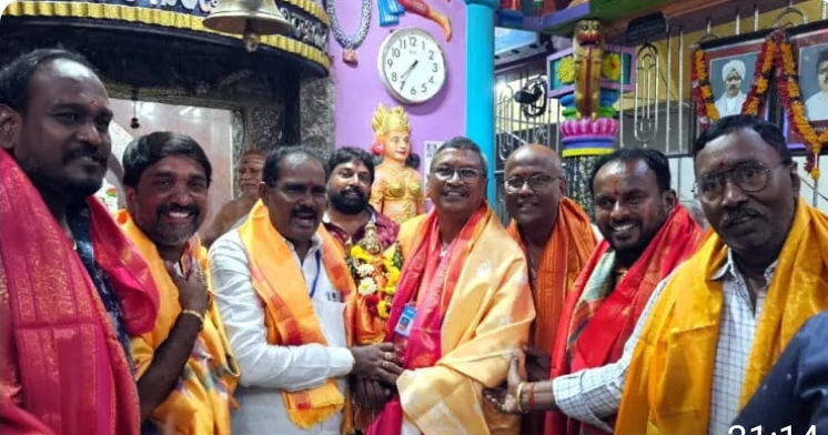 పట్టణ ఆర్యవైశ్య సంఘం అధ్యక్షుడిగా ధన్పాల్ శ్రీనివాస్ ఎన్నిక