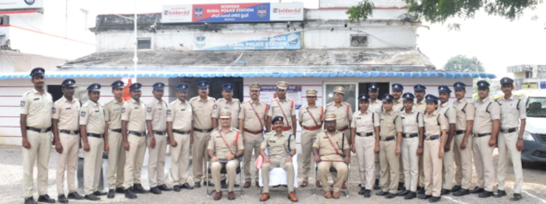 బోధన్ రూరల్ పోలీస్ స్టేషన్ ను పర్యవేక్షించిన సిపి సాయి చైతన్య