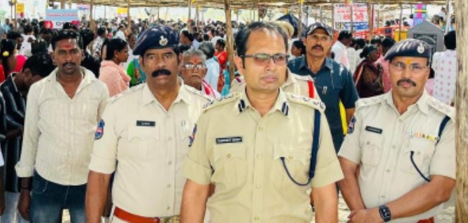పెద్దగట్టు జాతర వద్ద భద్రత పరిశీలించి అప్రమత్తంగా ఉండాలని అధికారులకు ఆదేశాలు: ఎస్పీ సన్ ప్రీత్ సింగ్ ఐపిఎస్