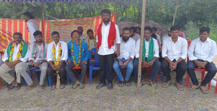రైతు రిలే నిరాహార దీక్షకు సంఘీభావం తెలిపిన సేవాలాల్ సేన జిల్లా కమిటీ