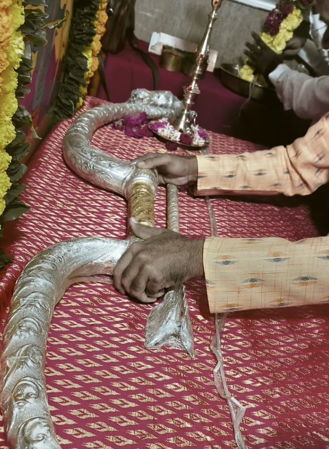 షాద్ నగర్ చెంతకు అయోధ్యరామయ్యకు సమర్పించబోయే ధనుర్భాణాలు