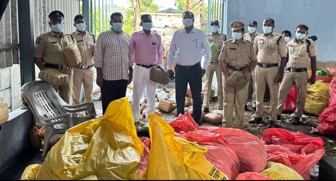 రూ. 3 కోట్ల విలువ గంజాయి దహనం