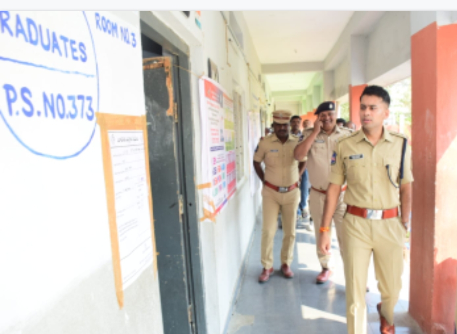 జిల్లా వ్యాప్తంగా ప్రశాంతా వాతావరణంలో కొనసాగుతున్న ఎమ్మెల్సీ ఎన్నికలు