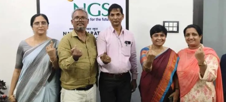 నవ్య భారతి గ్లోబల్ స్కూల్లో విద్యార్థులకు మాక్ పార్లమెంటరీ ఎన్నికలు