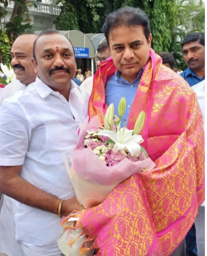 కేటీఆర్ జన్మదినం సందర్భంగా శుభాకాంక్షలు తెలిపిన ఎమ్మెల్సీ నవీన్ రెడ్డీ