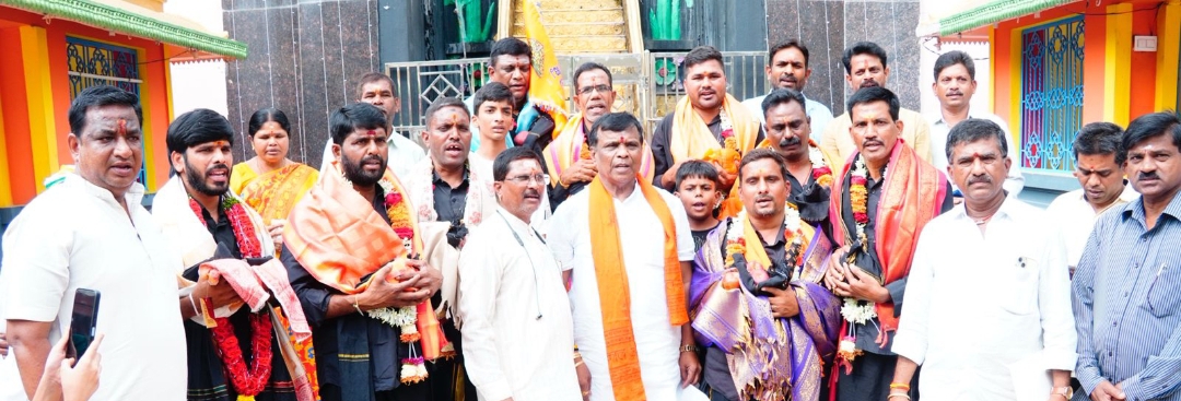 ఇందూరు నుండి శబరిమలై అయ్యప్ప ఆలయం వరకు చేపట్టనున్న మహా పాదయాత్రను ప్రారంభించిన అర్బన్ ఎమ్మెల్యే