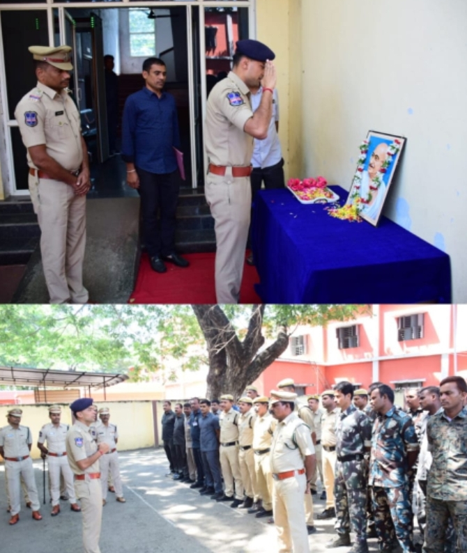 మహాత్మ గాంధీజీ జీవితం ప్రతి ఒక్కరికి ఆదర్శం : జిల్లా ఎస్పీ అఖిల్ మహాజన్ ఐపీఎస్