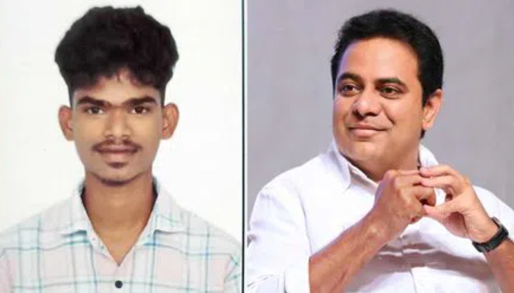 నిరుపేద ఎంబీబీఎస్ విద్యార్థికి ఆర్థిక సహాయం అందించిన బీఆర్ఎస్ వర్కింగ్ ప్రెసిడెంట్ కేటీఆర్