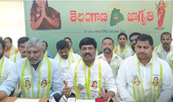 కాలేశ్వరం ప్రాజెక్టుపై, తమ అధ్యక్షురాలు కల్వకుంట్ల కవితపై మాట్లాడే ముందు నోరు అదుపులో పెట్టుకుని మాట్లాడాలి