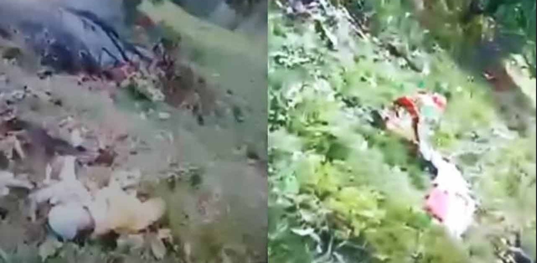 ఘోర ప్రమాదం... కుప్పకూలిన హెలికాప్టర్