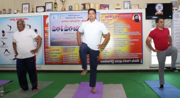 ప్రజా పాలన  ప్రగతి ప్రణాళిక 99 రోజుల కార్యాచరణలో భాగంగా యోగా తరగతి నిర్వహణ