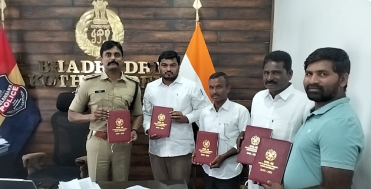 జెఎన్టిహెచ్ జేఏసీ నూతన డైరీ ఆవిష్కరించిన భద్రాద్రి కొత్తగూడెం జిల్లా ఎస్పీ బిరుదు రోహిత్ రాజ్