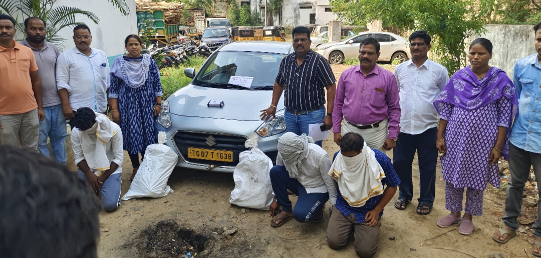 14 లక్షల 50 వేలు విలువ గల గంజాయి పట్టివేత