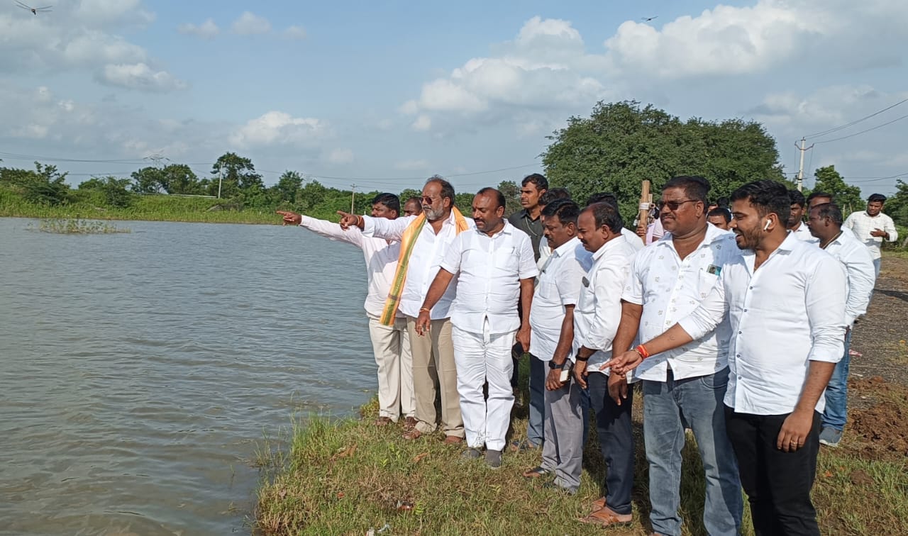 బొబ్బిలి చెరువు నిమజ్జన ఏర్పాట్లను పరిశీలించిన ఎమ్మెల్సీ నవీన్ కుమార్ రెడ్డి