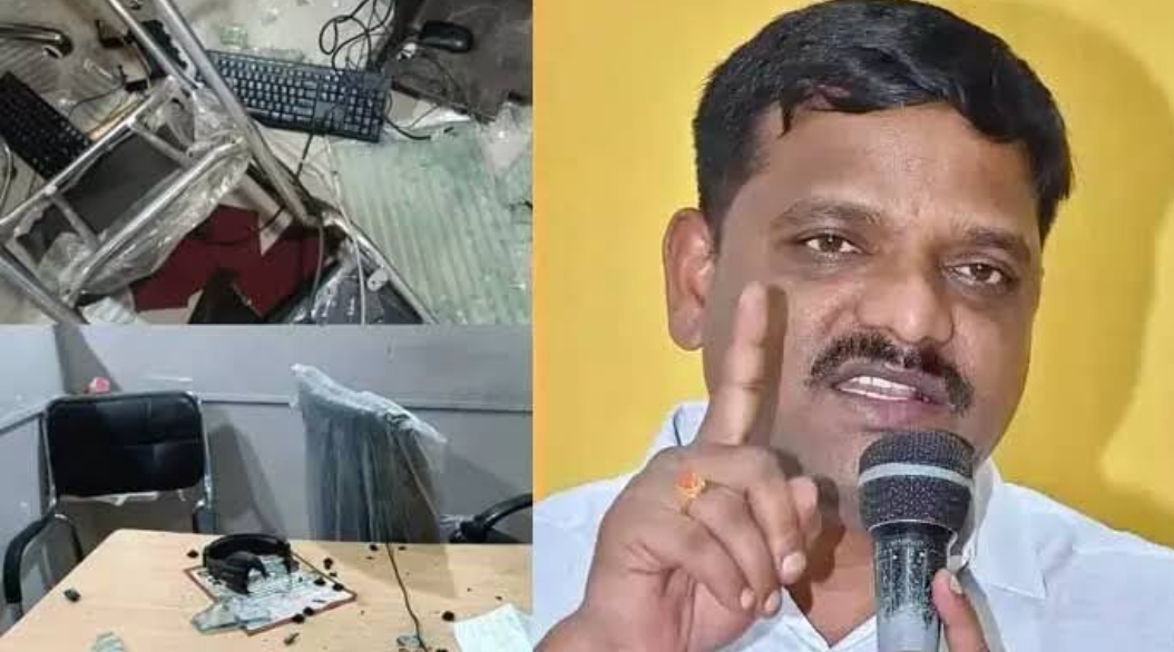 ఎమ్మెల్సీ తీన్మార్ మల్లన్న కార్యాలయంపై దాడి