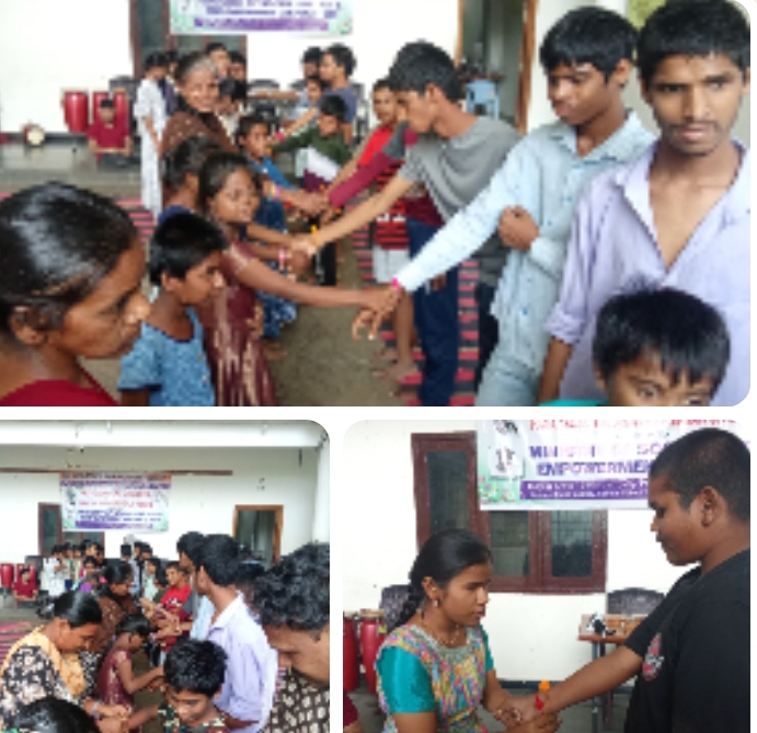 అర్జున ఛానల్ ఆధ్వర్యంలో స్నేహ సొసైటీలో రాఖీ వేడుకలు