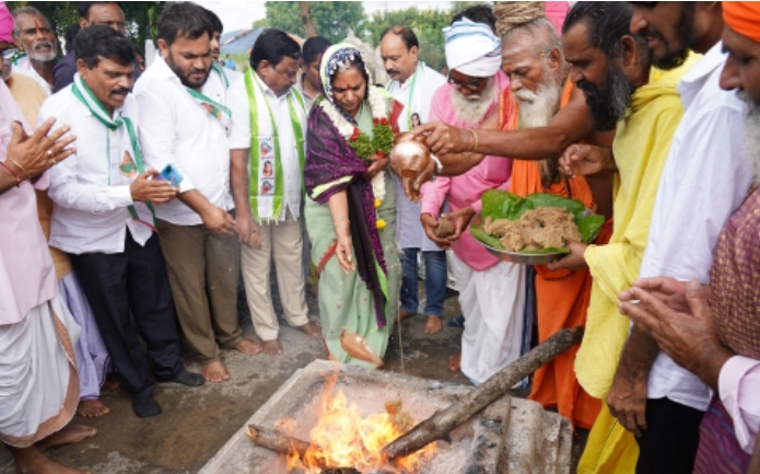 జనం బాటలో భాగంగా జిల్లాకు చేరుకున్న జాగృతి జాతీయ అధ్యక్షురాలు కవిత