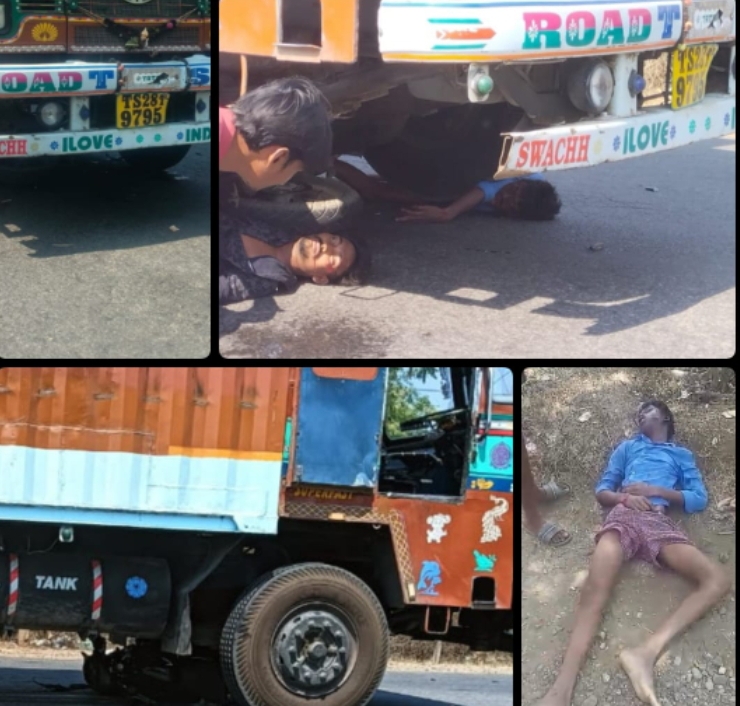 మణుగూరు క్రాస్ రోడ్ వద్ద రోడ్డు ప్రమాదం