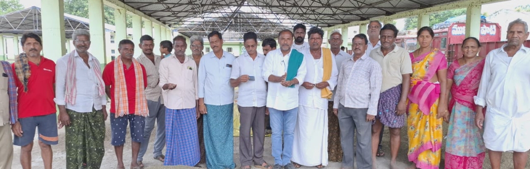 వైరా వ్యవసాయ మార్కెట్ లో మార్క్ ఫెడ్ ద్వారా పెసలు కొనుగోలు చేయాలి