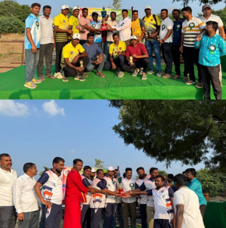 అఫీషియల్స్ అండ్ ప్రొఫెషనల్ క్రికెట్ టోర్ని విజేత పోలీస్ టీమ్ 