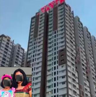 భవనం పైనుంచి దూకి తల్లి కూతురు ఆత్మహత్య?