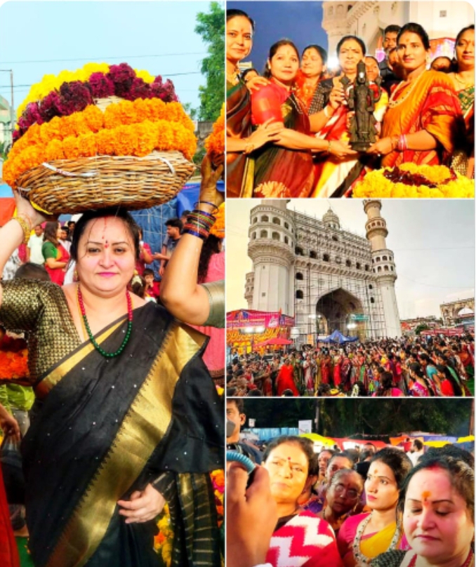 బతుకమ్మ సంబరాలులో పాల్గొన్న బిజెపి మహిళా మోర్చా ఉపాధ్యక్షురాలు బానోత్ విజయ లక్ష్మి