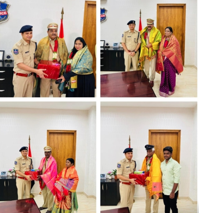 Daily Bharat మూడు దశాబ్దాలకు పైగా పోలీసు శాఖలో విశిష్ట సేవలు అందించిన నలుగురు అధికారులకు ఘన వీడ్కోలు